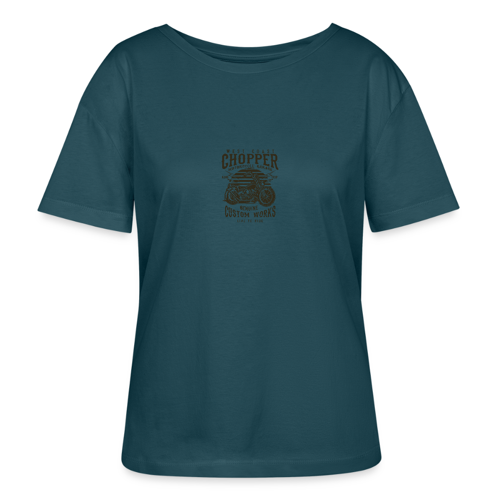 Stanley/Stella Relaxed vrouwen bio-T-shirt met ronde hals SERENA - donker petrol