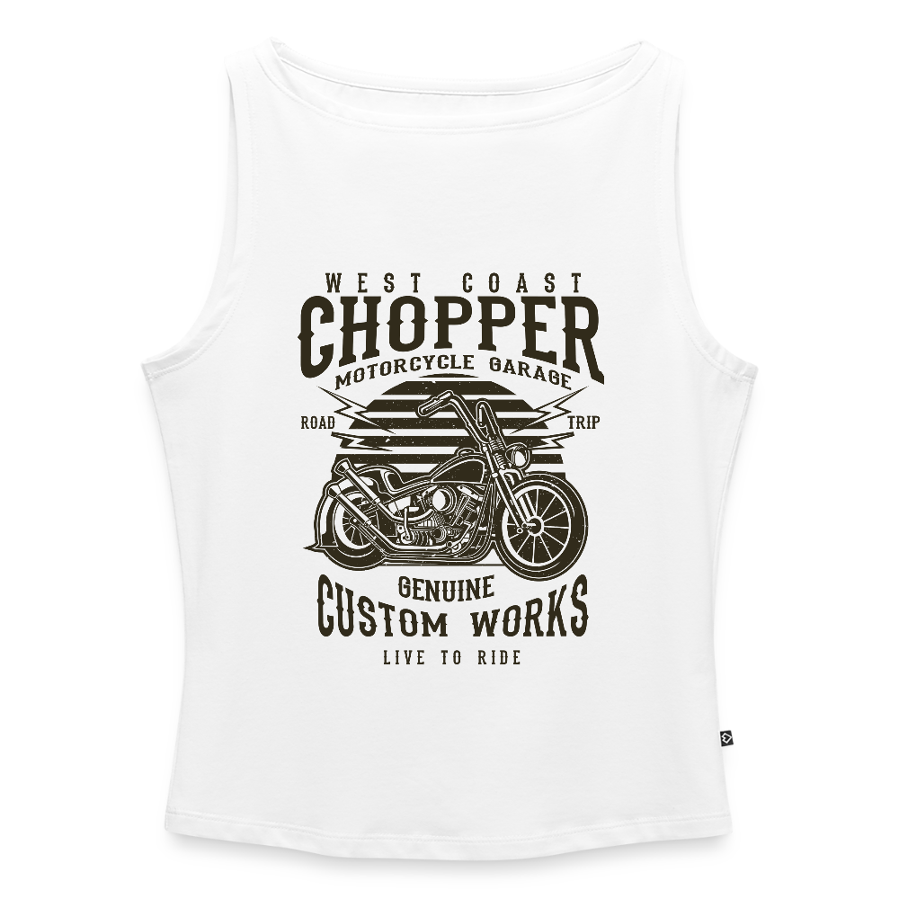 Vrouwen tanktop met U-hals - wit