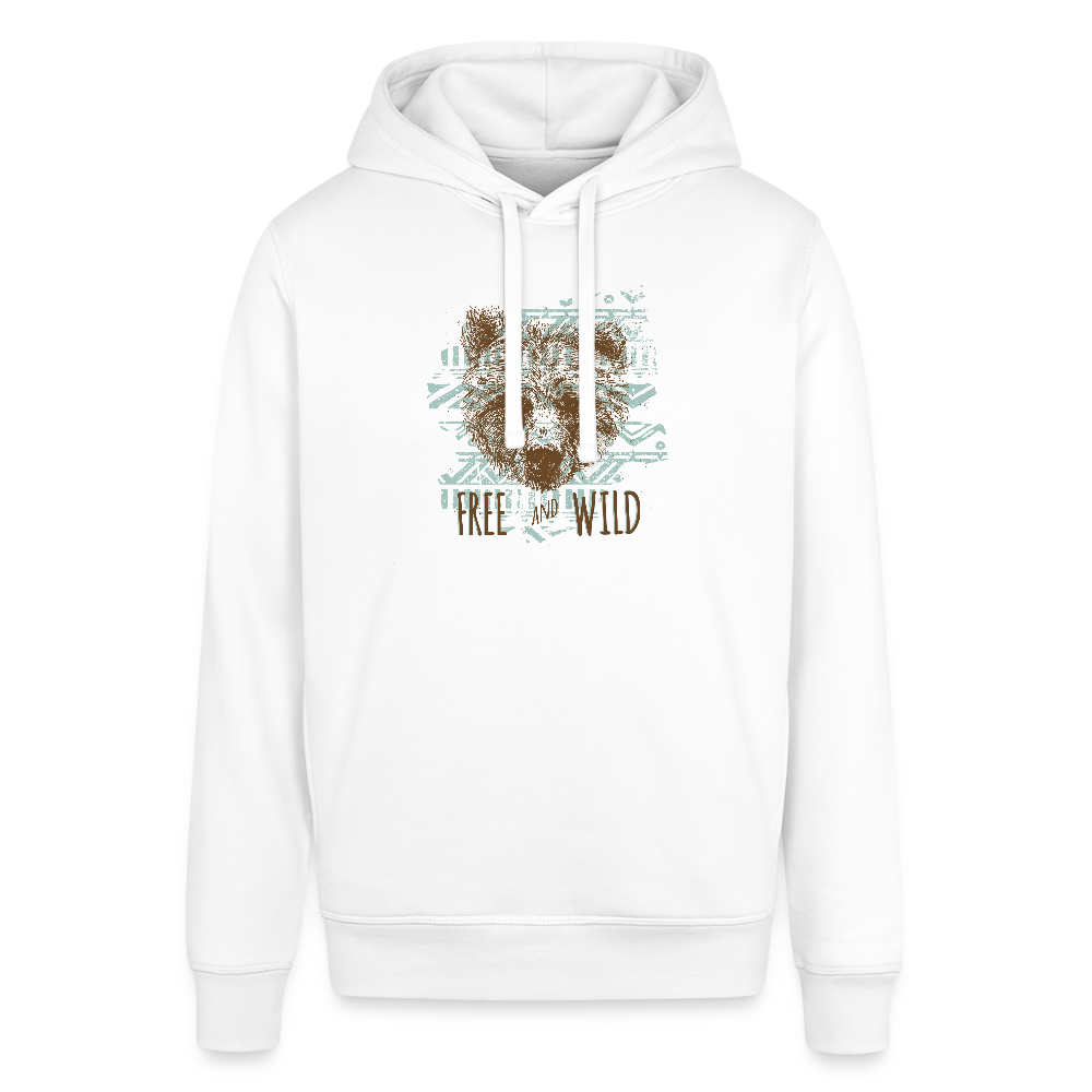 Uniseks bio-hoodie van Stanley & Stella - wit