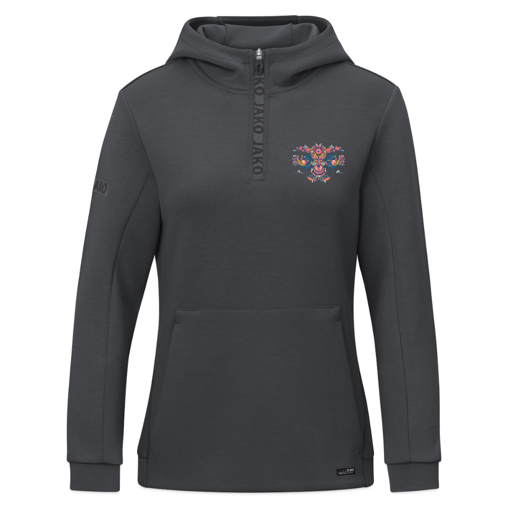 JAKO Vrouwen ziphoodie Pro Casual - grafietgrijs