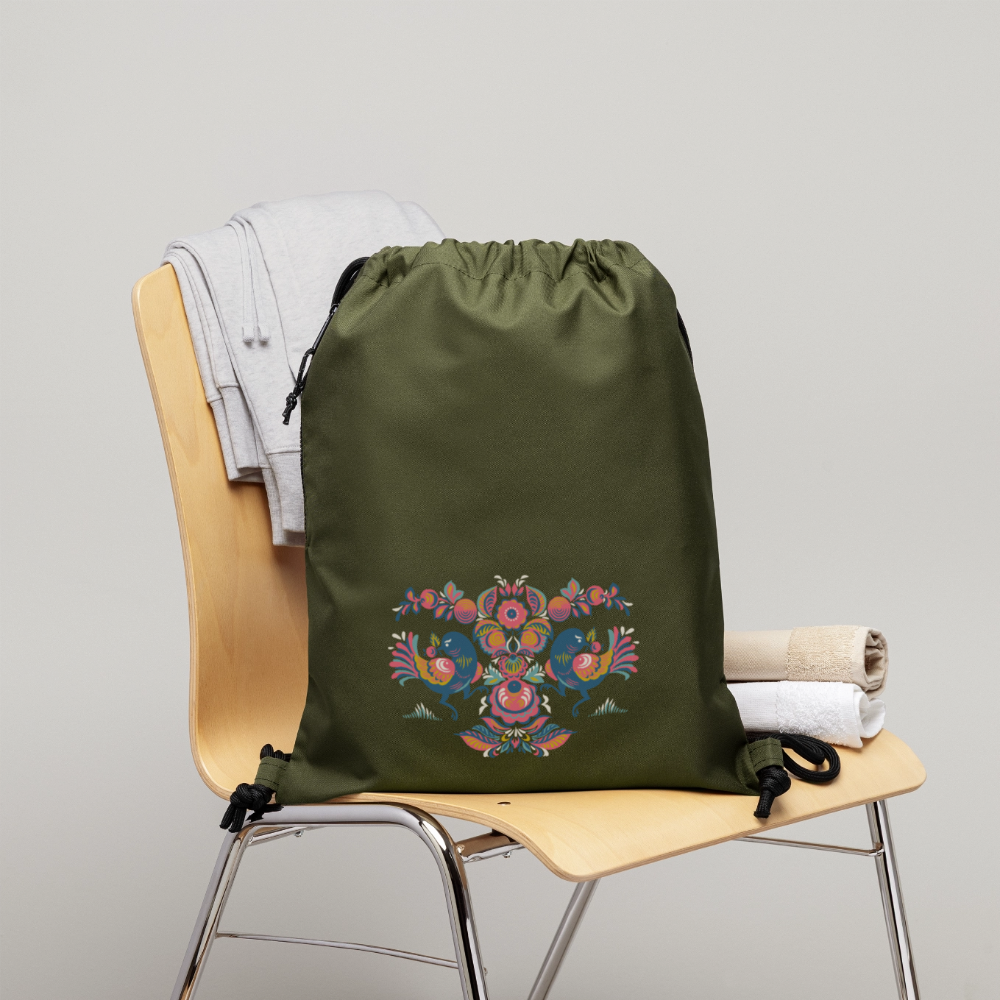 Gymtas van gerecycled materiaal - military green