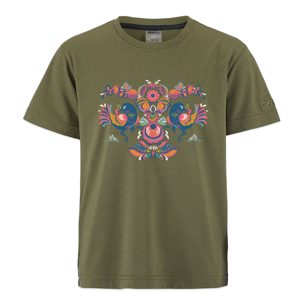 CRAFT Community 2.0 kinder-T-shirt - mosgroen