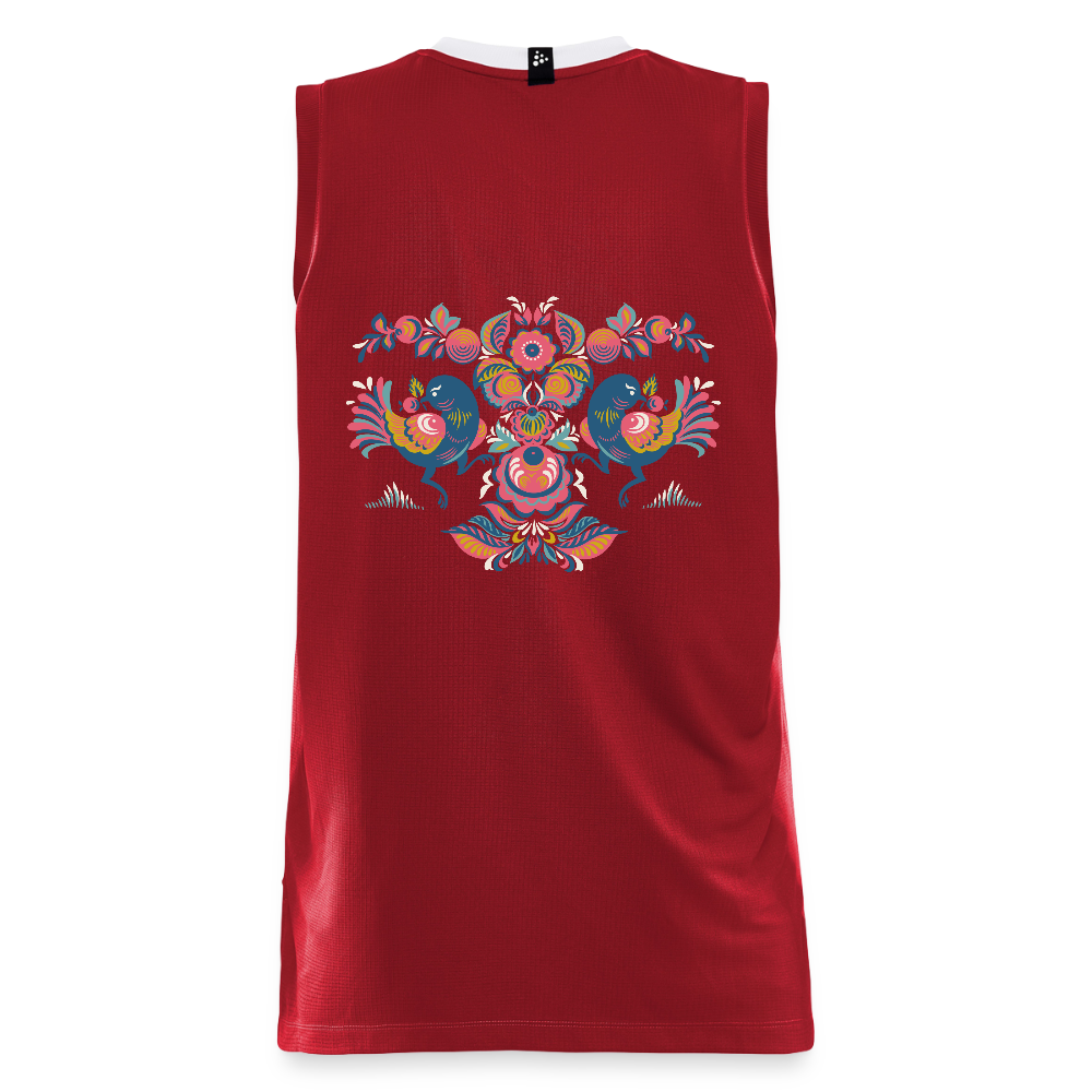 CRAFT Progress kinder-basketbalshirt - donkerrood