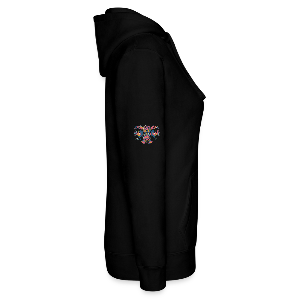 Vrouwenhoodie van Russell - zwart