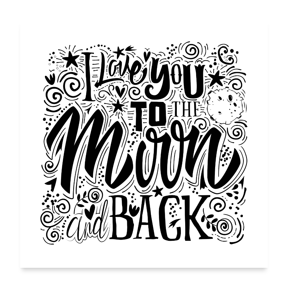 Poster 60x60 cm - wit