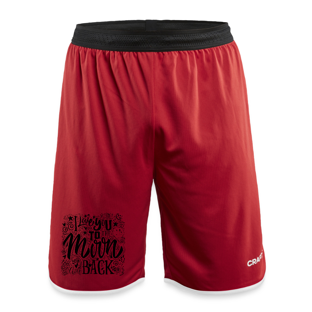 CRAFT Progress mannen basketbalshorts - donkerrood