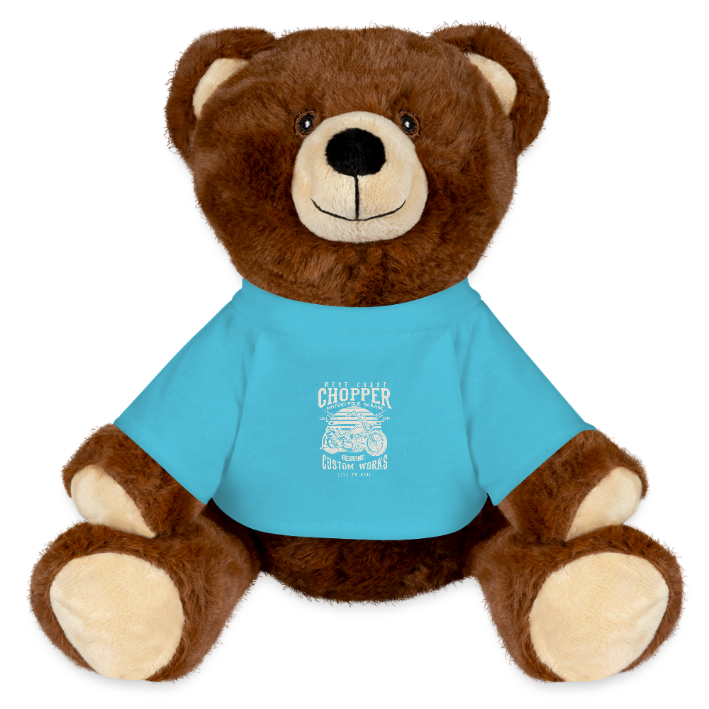 MiniFeet® RecycelBär® bruin - atolblauw