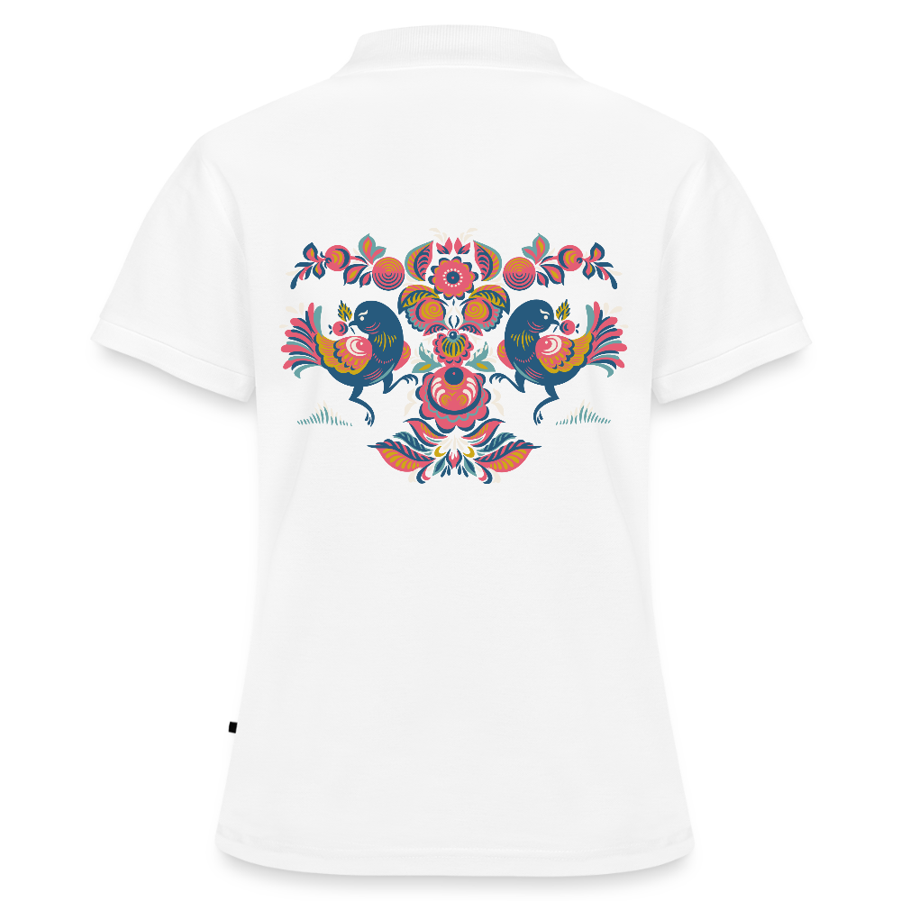 Vrouwen Premium Bio Poloshirt - wit