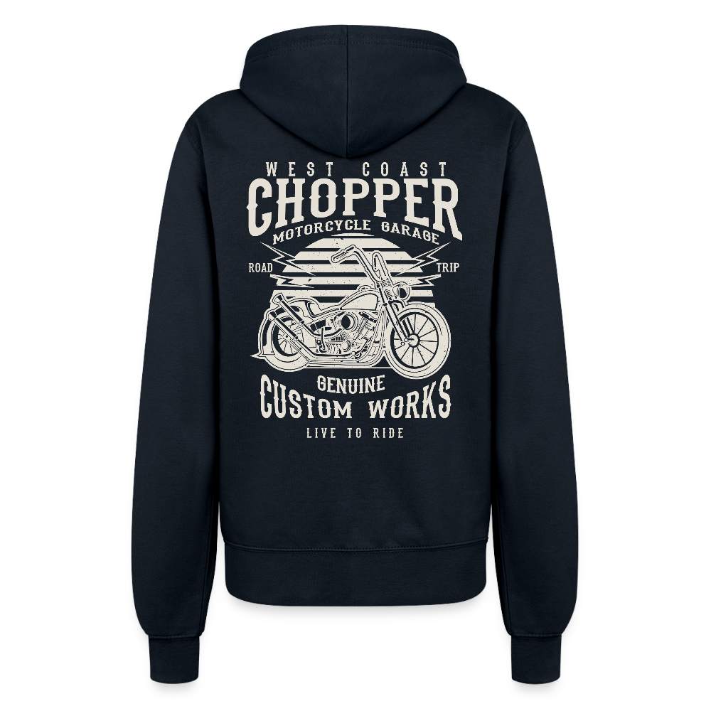 Vrouwen ziphoodie - navy