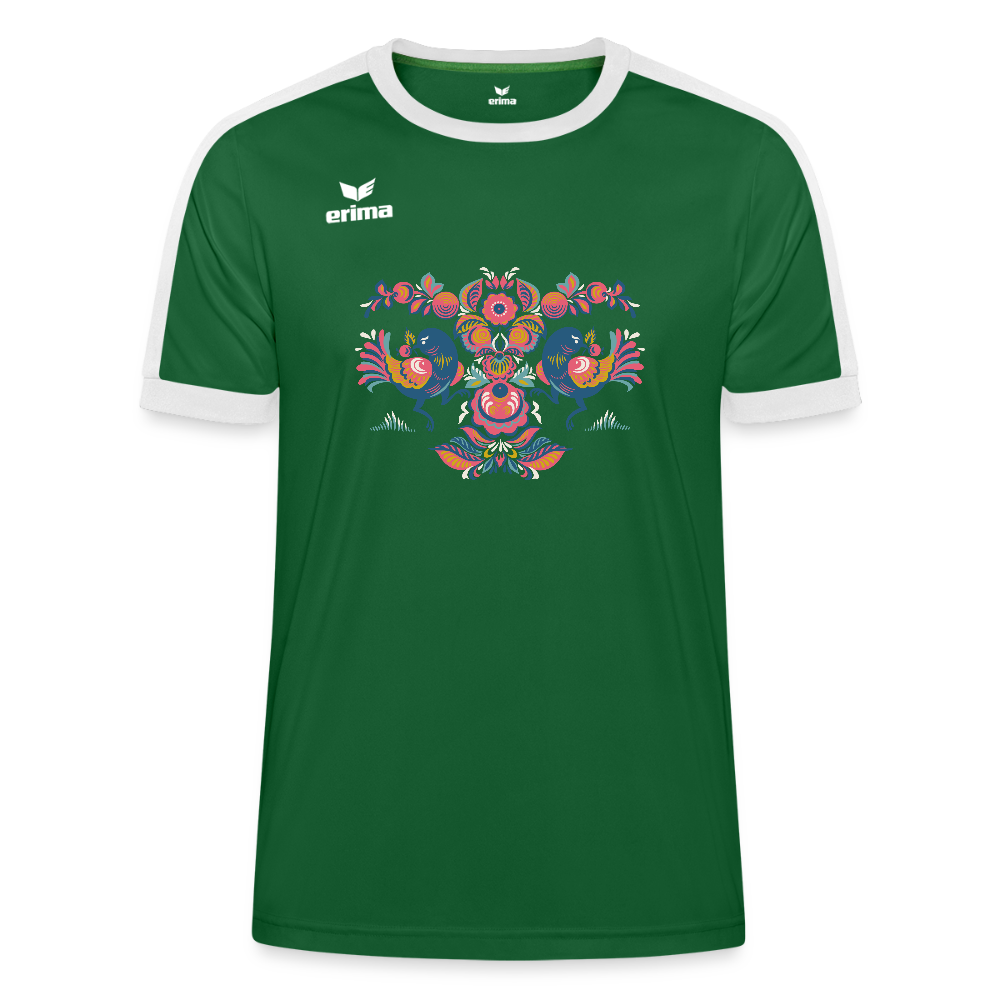 Erima Uniseks Retro Star shirt - groen/wit