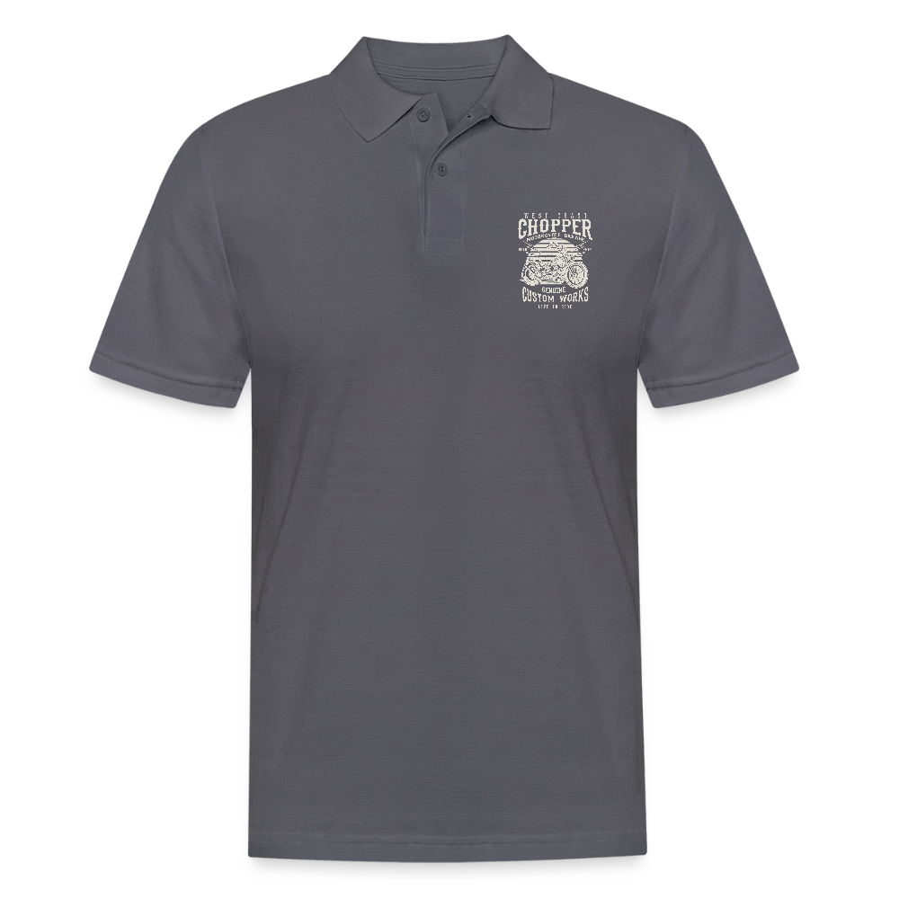Mannen poloshirt - houtskool