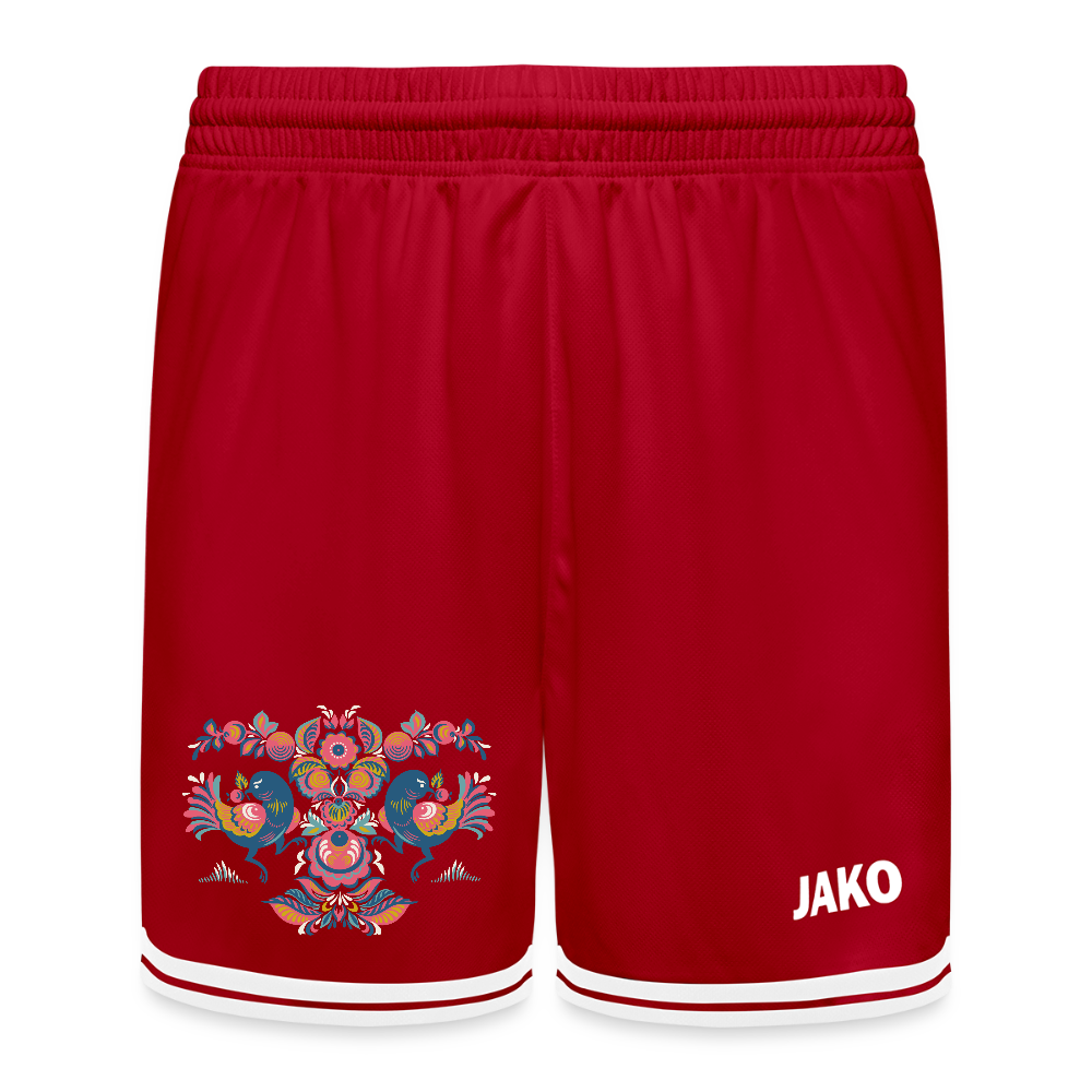 JAKO Kinderbasketbalshort Center 2.0 - rood/wit