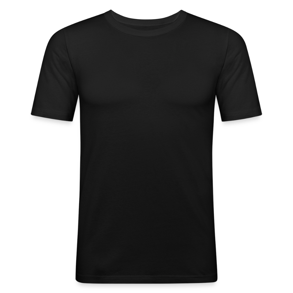 Mannen slim fit T-shirt - zwart