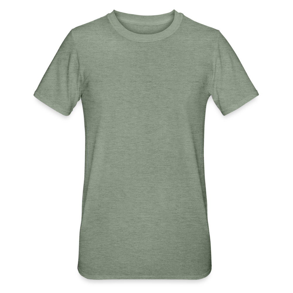 Unisex Polycotton T-shirt - legergroen gemêleerd