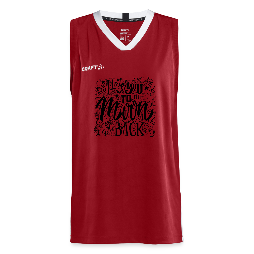 CRAFT Progress teenager basketbalshirt - donkerrood