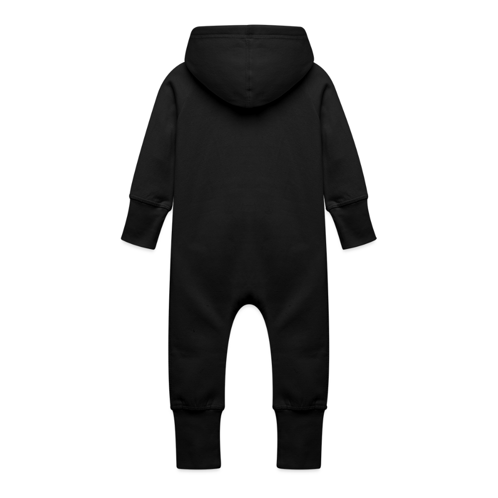 Baby bio sweat kruippakje met capuchon - zwart