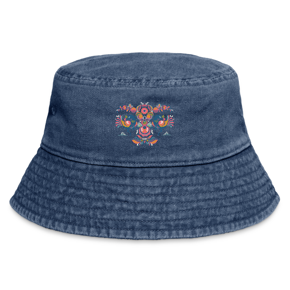 Vintage vissershoed - vintage denim