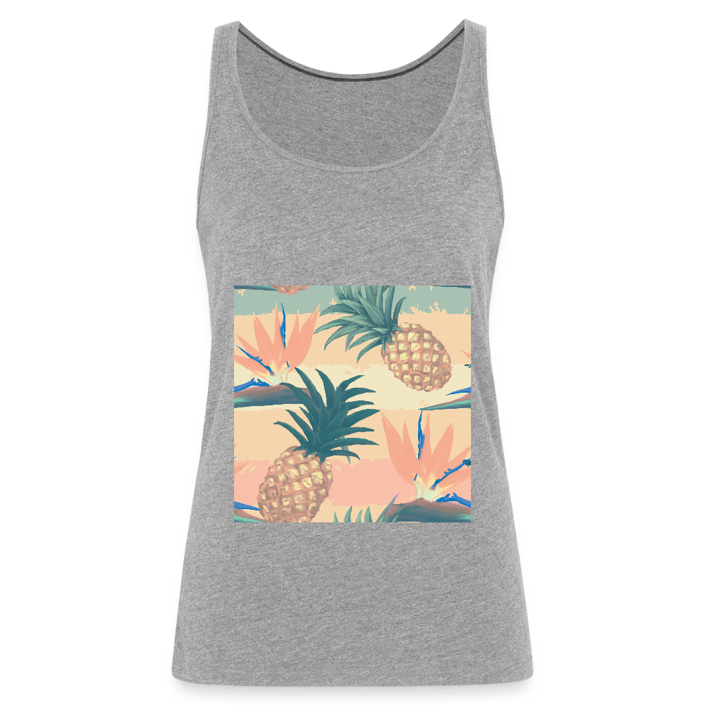 Vrouwen Premium tank top - grijs gemêleerd