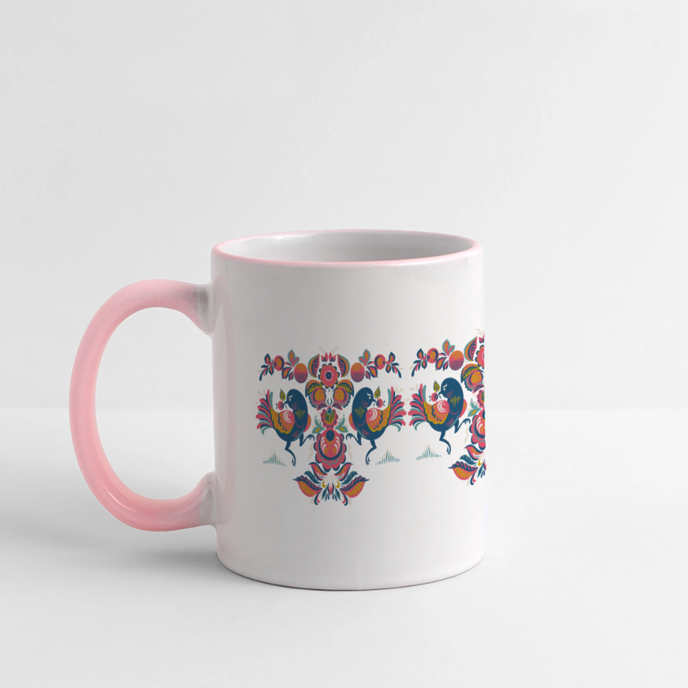 Panoramamok - wit/roze