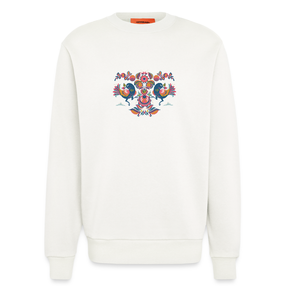 Organic relaxed crewneck made in EU - OFF WHITE