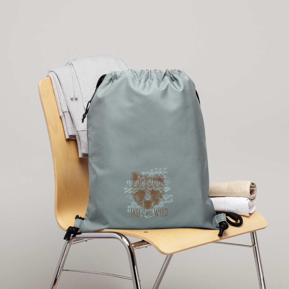 Gymtas van gerecycled materiaal - steengrijs mineral wash