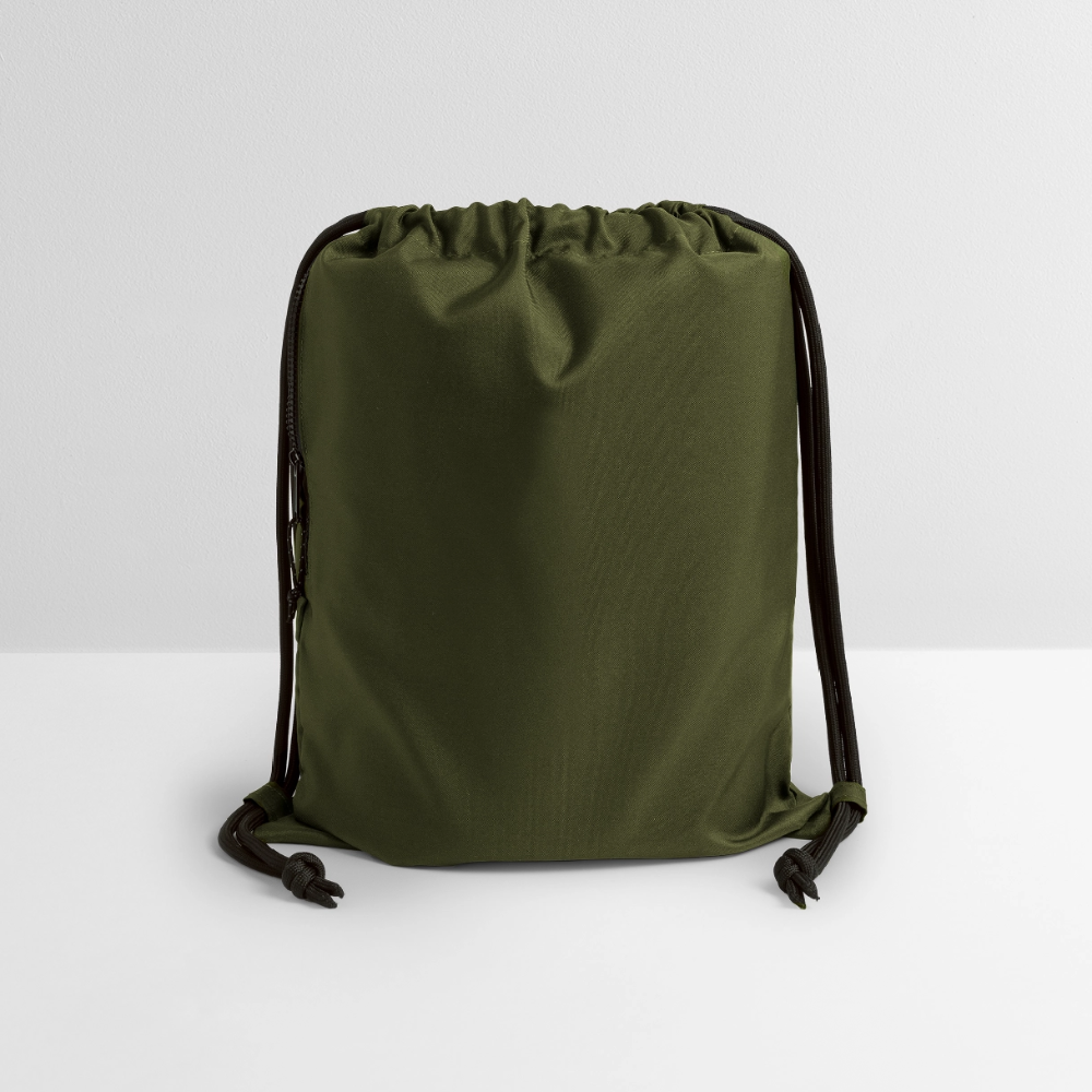Gymtas van gerecycled materiaal - military green