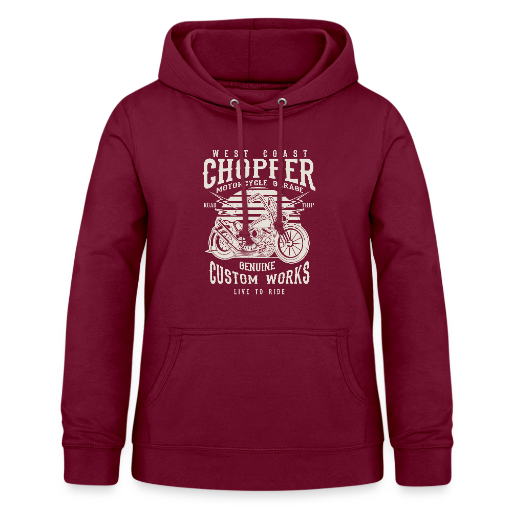 Vrouwen hoodie - bordeaux
