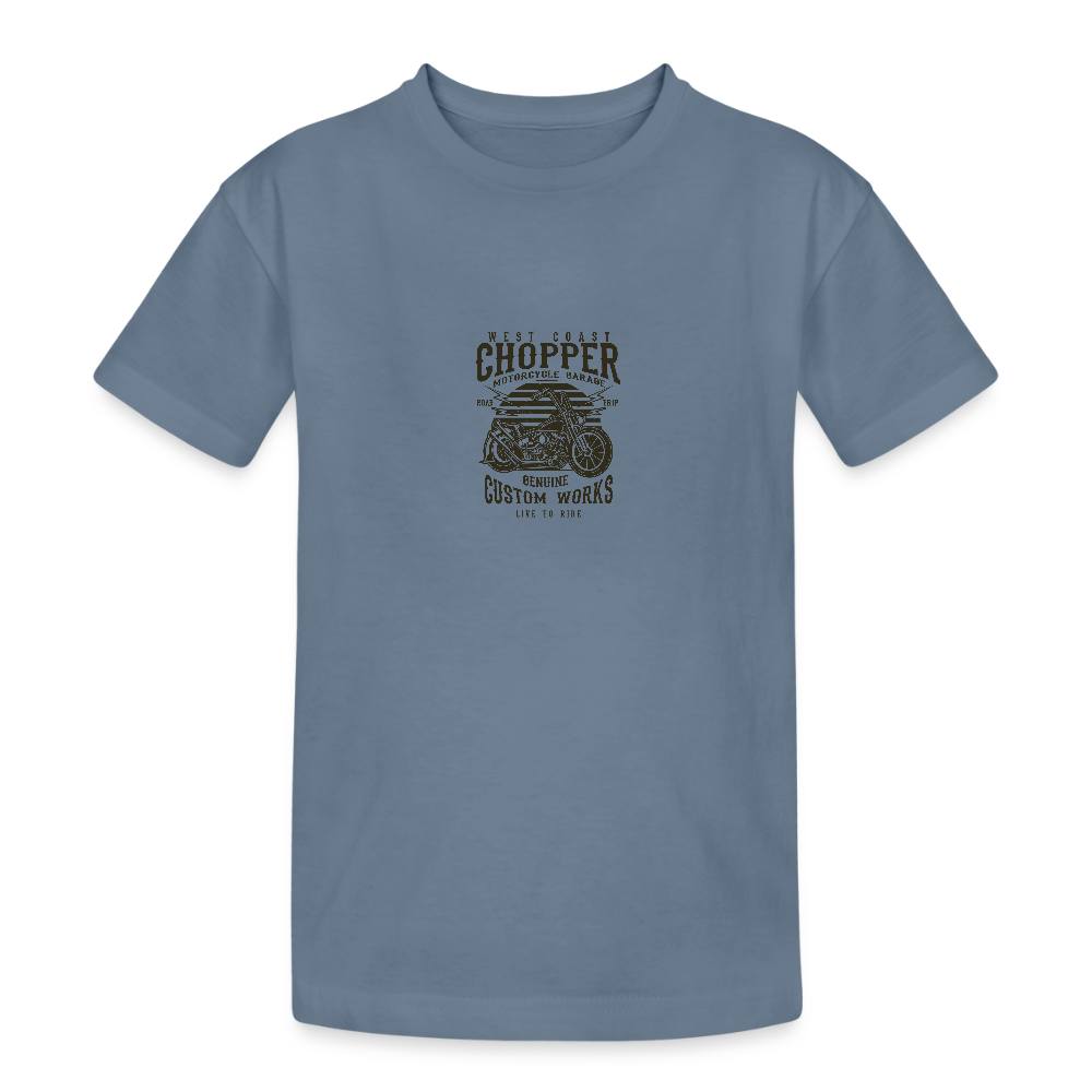 Kinderen Heavy Cotton T-shirt - blauwgrijs