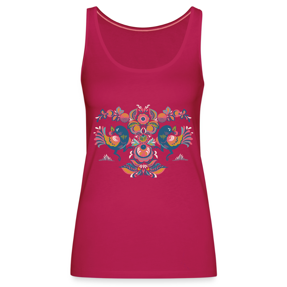 Vrouwen Premium tank top - donker roze