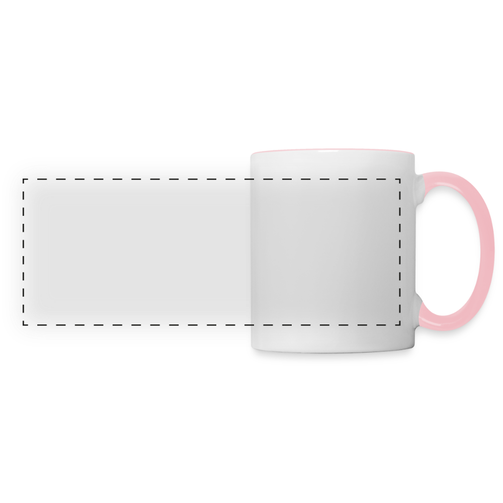 Panoramamok - wit/roze
