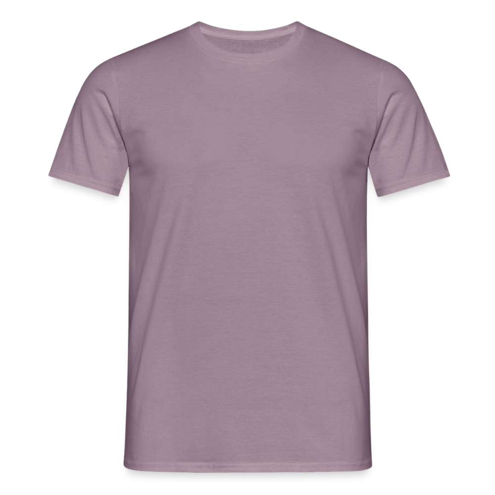 Mannen T-shirt - paarsgrijs