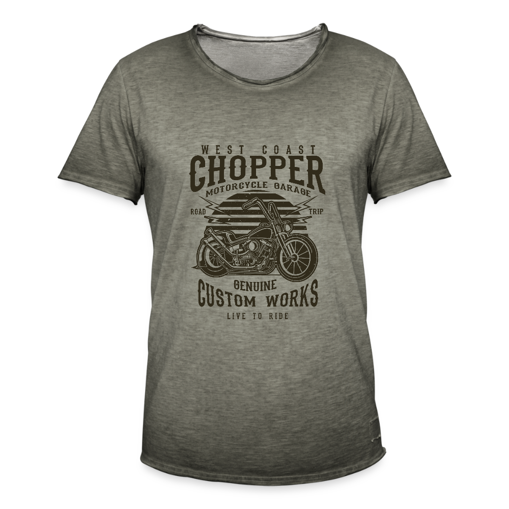 Mannen Vintage T-shirt - vintage khaki