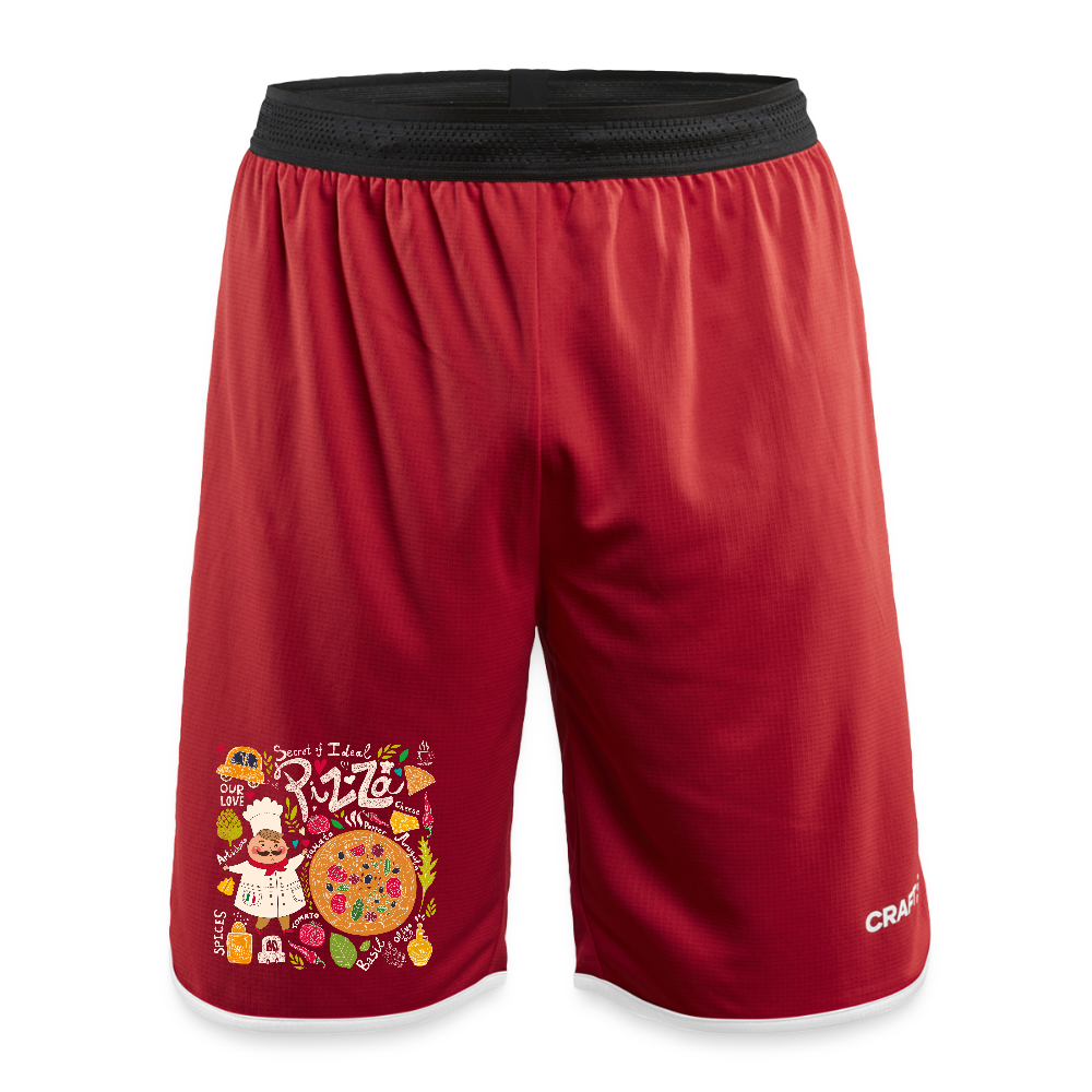 CRAFT Progress mannen basketbalshorts - donkerrood
