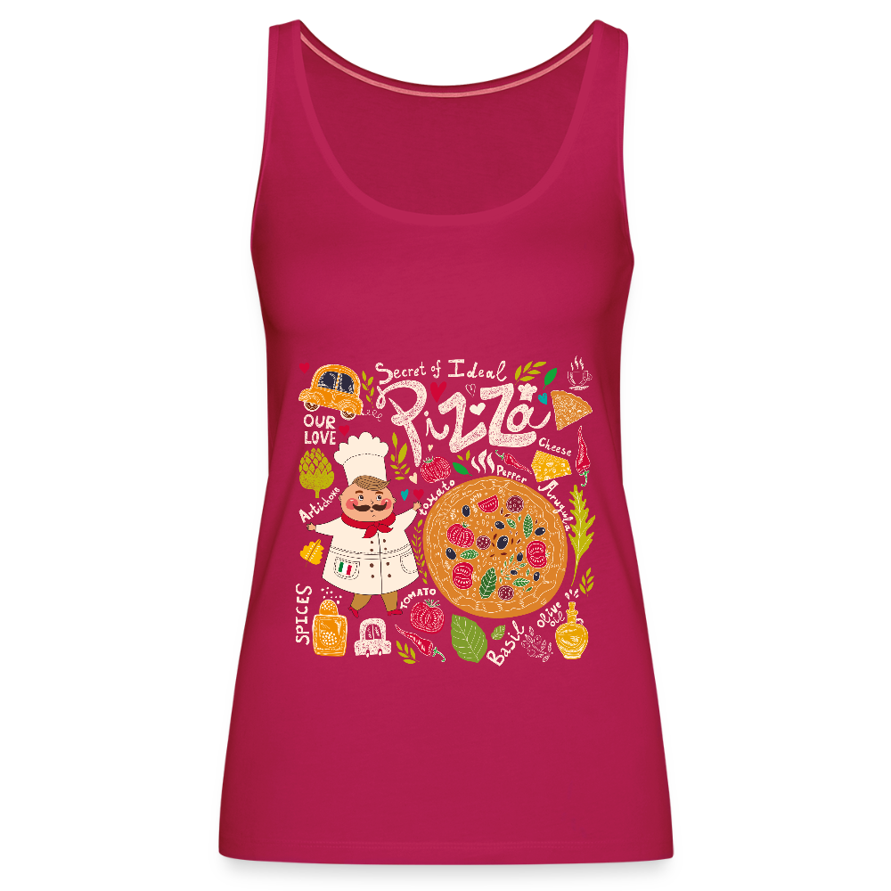 Vrouwen Premium tank top - donker roze