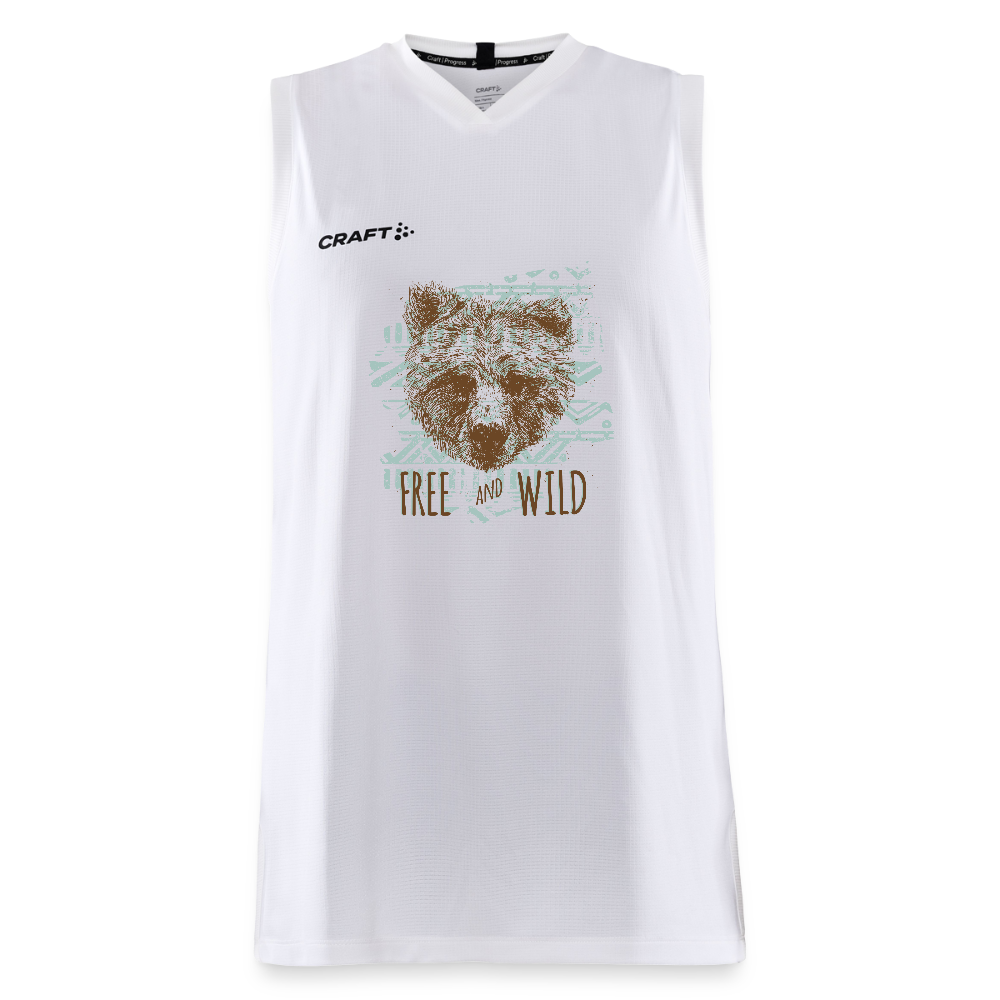 CRAFT Progress kinder-basketbalshirt - wit