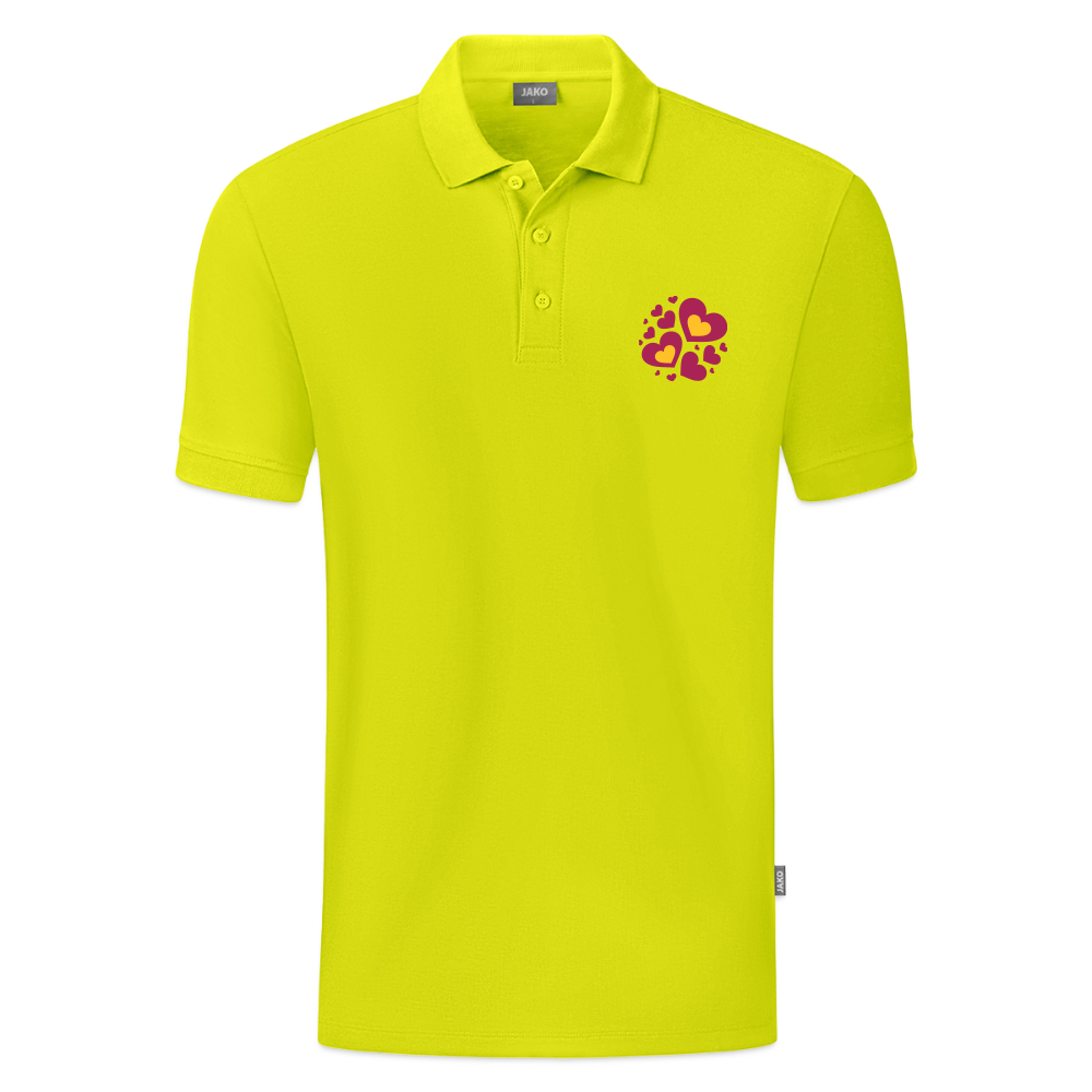 JAKO Mannen Polo Organic - limegroen