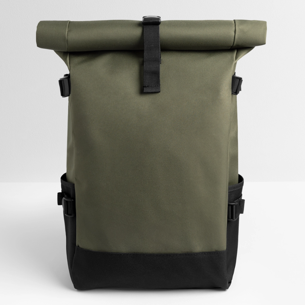 Rolltop rugzak - olijf/zwart