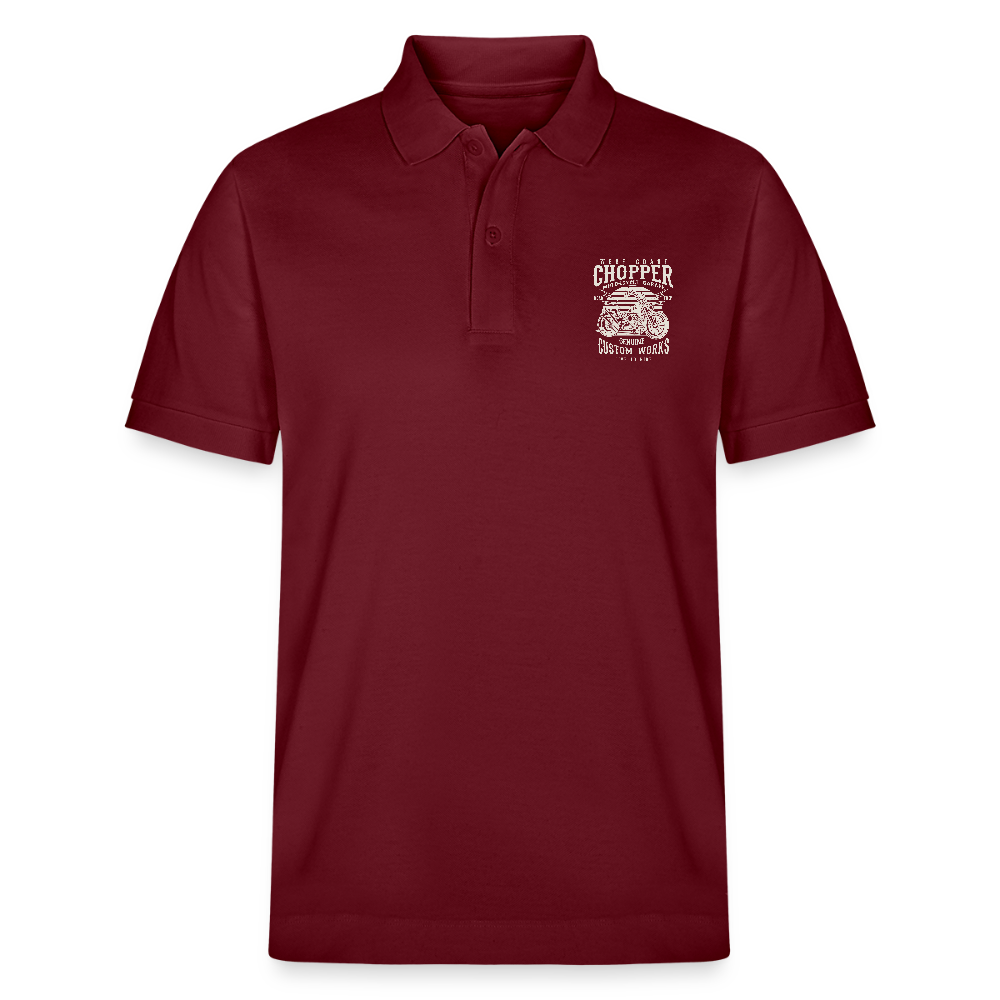 Stanley/Stella uniseks bio poloshirt PREPSTER - bourgognerood