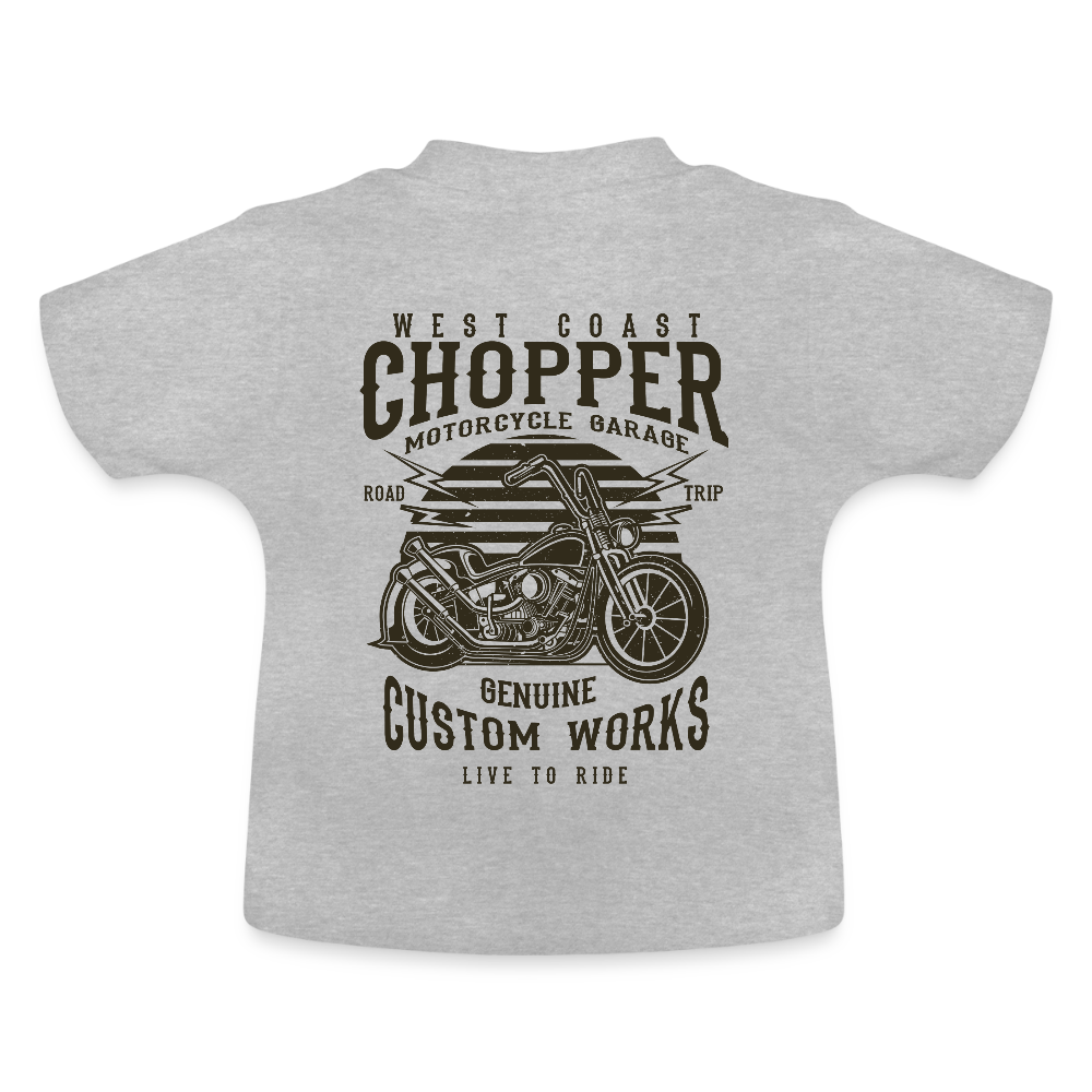 Baby T-shirt - grijs gemêleerd