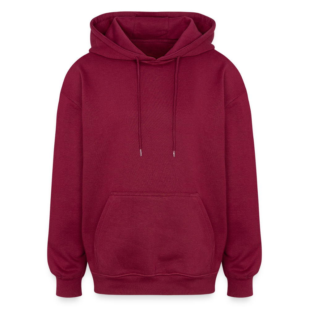 Oversized uniseks hoodie - bourgognerood