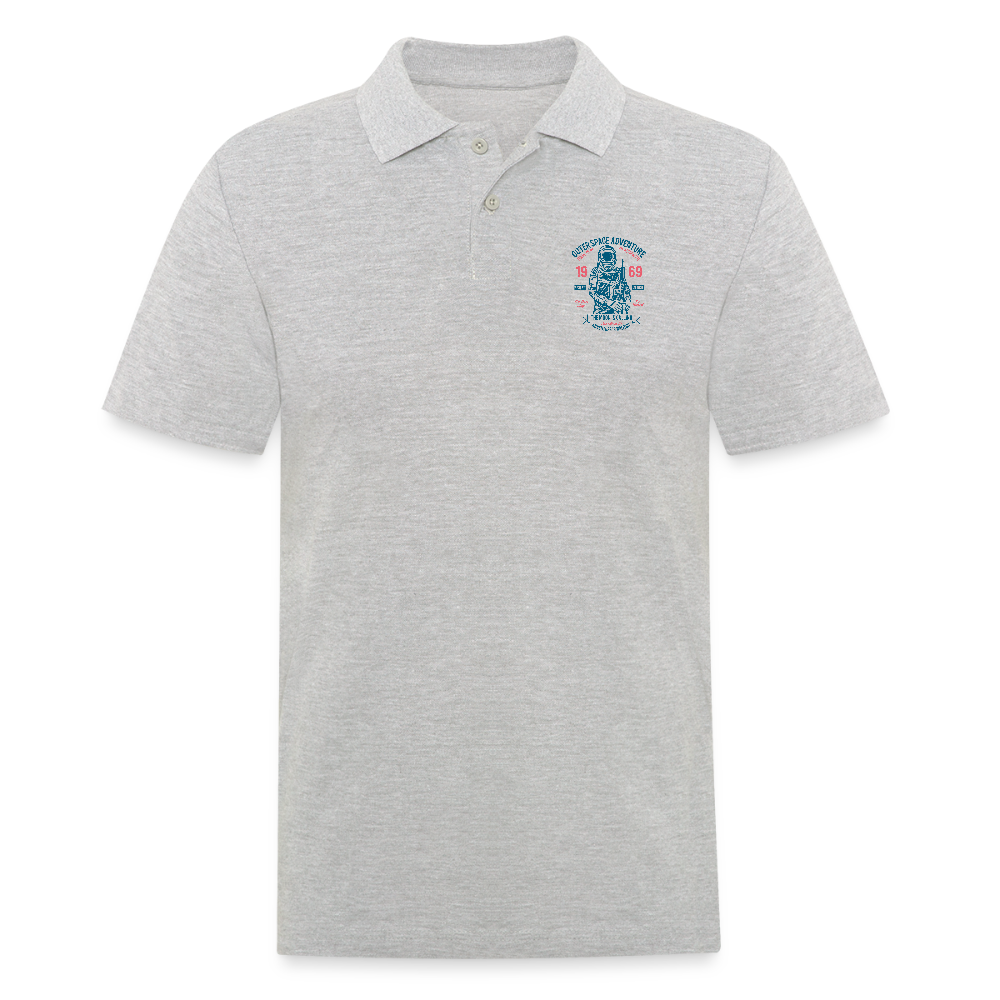 Mannen poloshirt - grijs gemêleerd