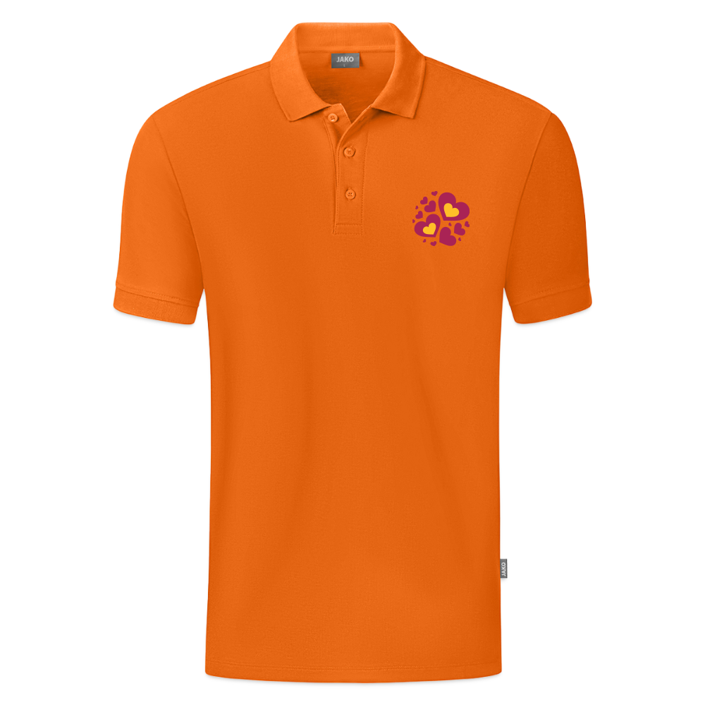 JAKO Mannen Polo Organic - neonoranje