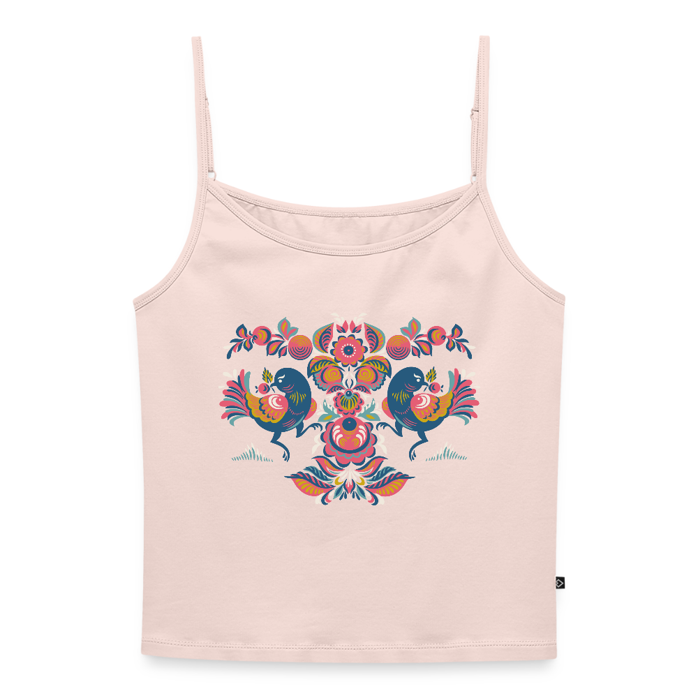 Vrouwen spaghetti-tanktop - poederroze