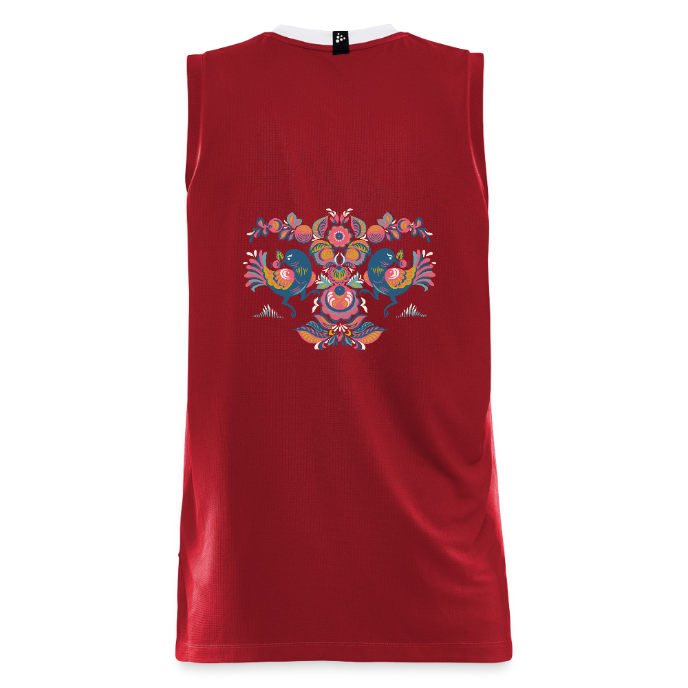 CRAFT Progress mannen basketbalshirt - donkerrood
