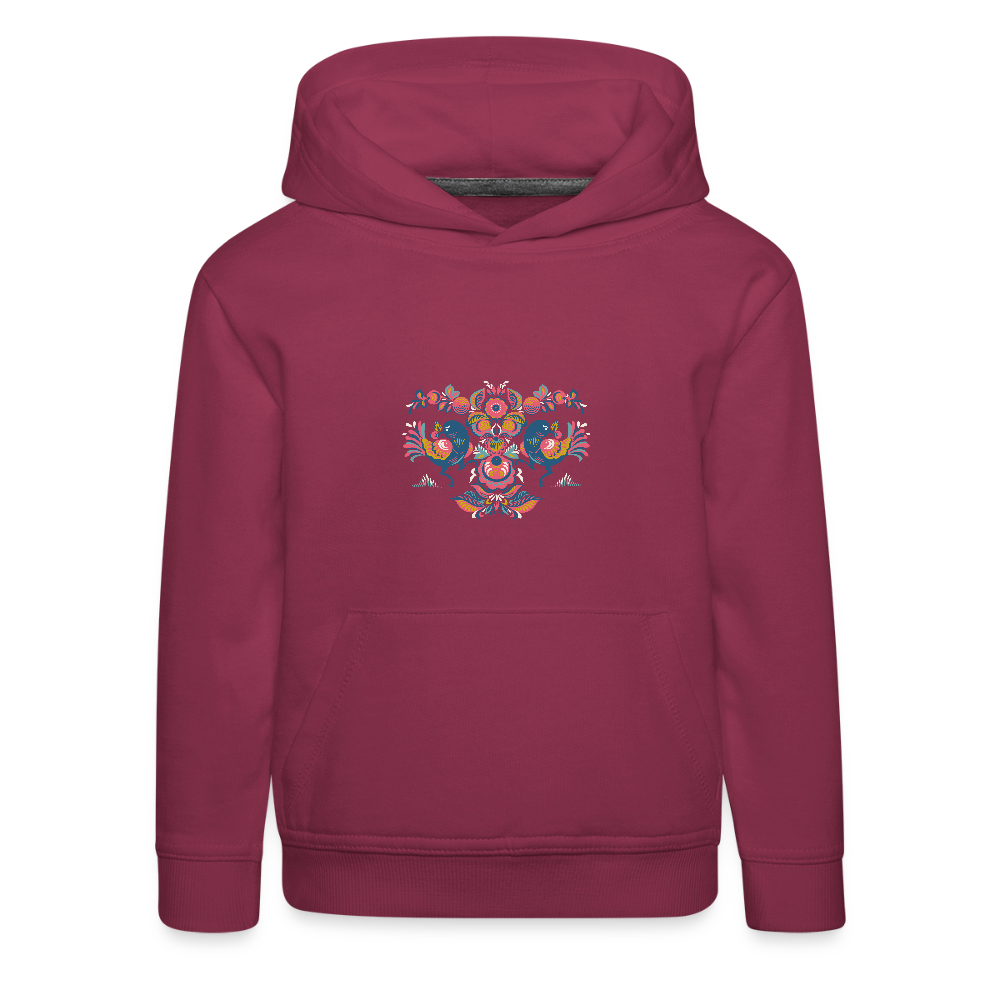 Kinderen trui Premium met capuchon - bordeaux