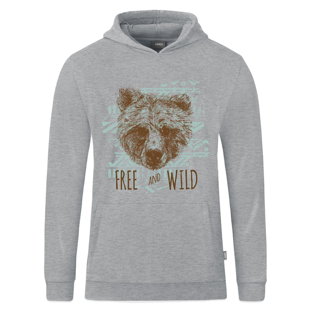 JAKO Kinderhoodie Organic - grijs gemêleerd