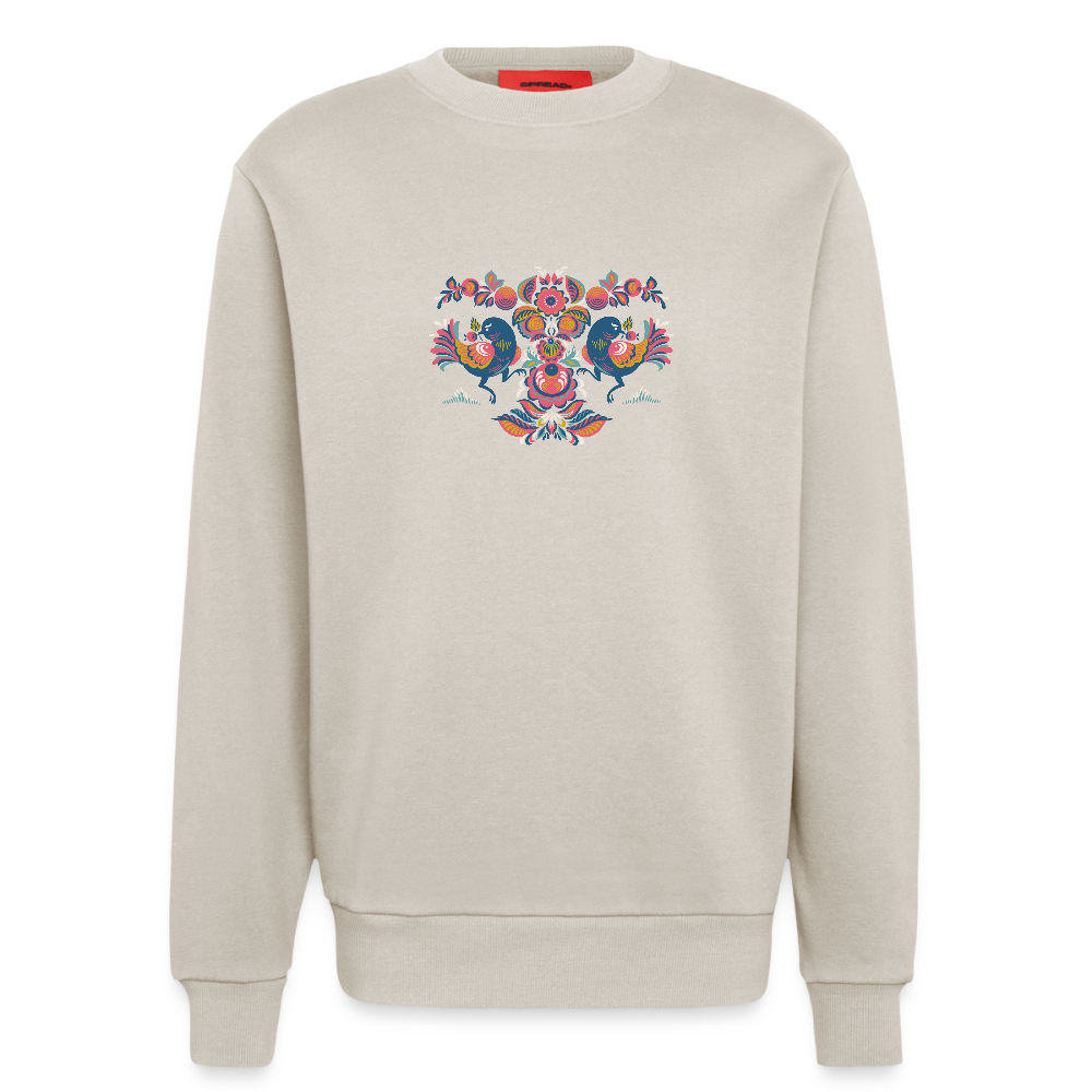 Organic relaxed crewneck made in EU - WARM CLAY