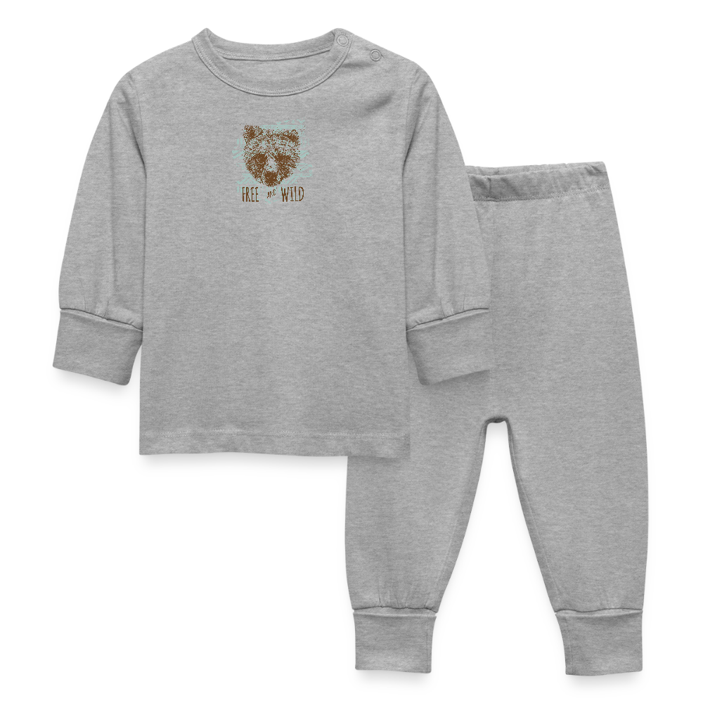 Baby-/kinderpyjama - grijs gemêleerd