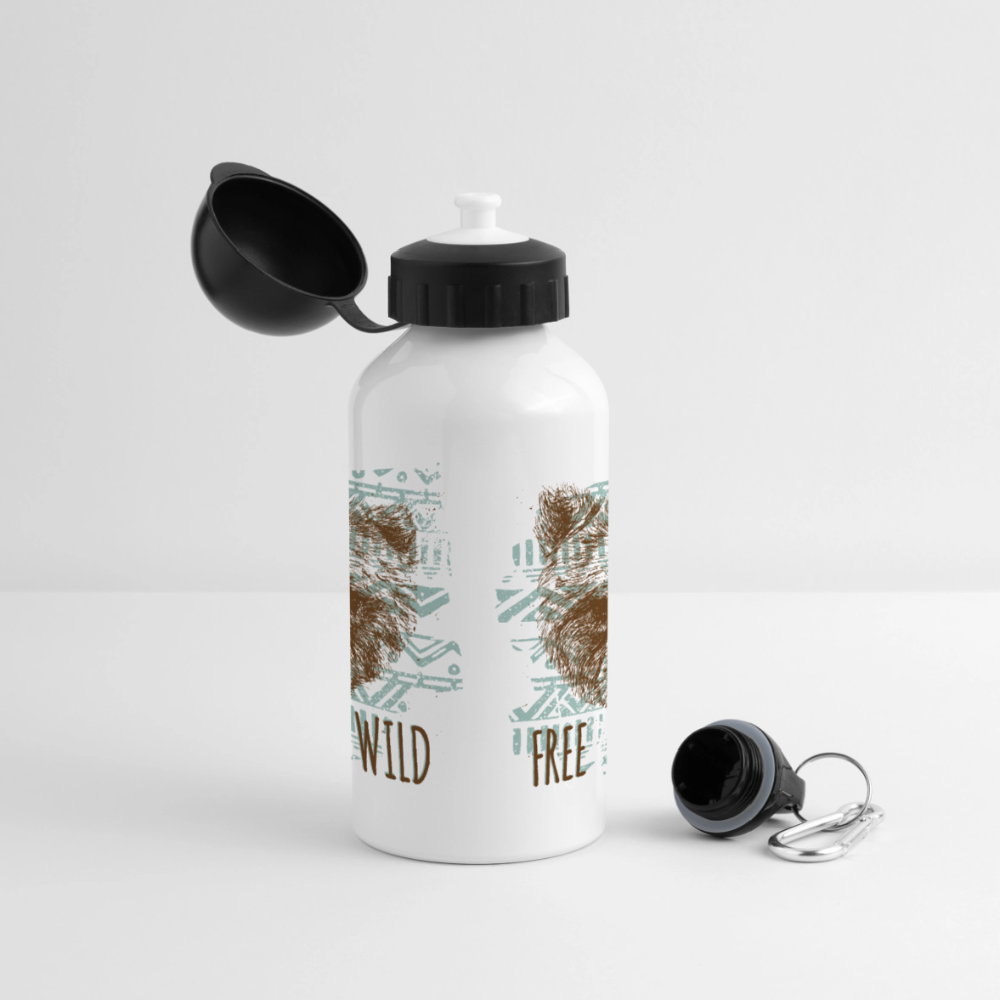 Drinkfles met verschillende sluitingen - wit
