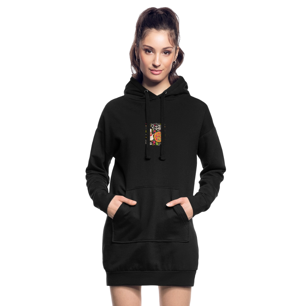 Hoodiejurk - zwart